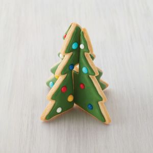 Set De Cortantes De Galletitas 3d - árbol De Navidad