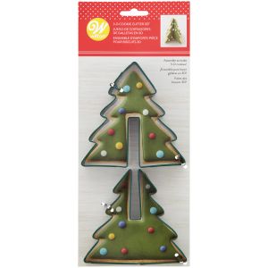 Set De Cortantes De Galletitas 3d - árbol De Navidad
