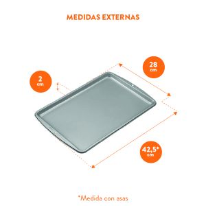 Placa Antiadherente Mediana - Recipe Right