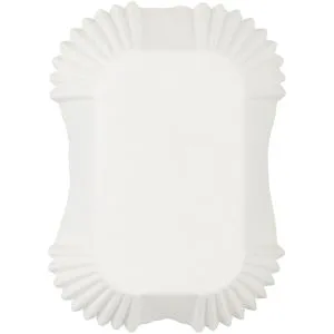 Pirotin Rectangular Para Mini Budines -  Blanco