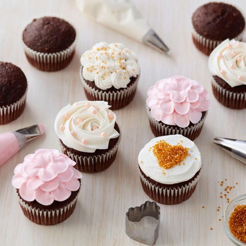 O'Creme Perlas comestibles de azúcar de color marfil rosado, suministros de  decoración de pasteles para panaderos: galletas, cupcakes y glaseado